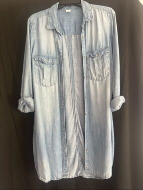 H&M Light Blue Denim Mini Dress